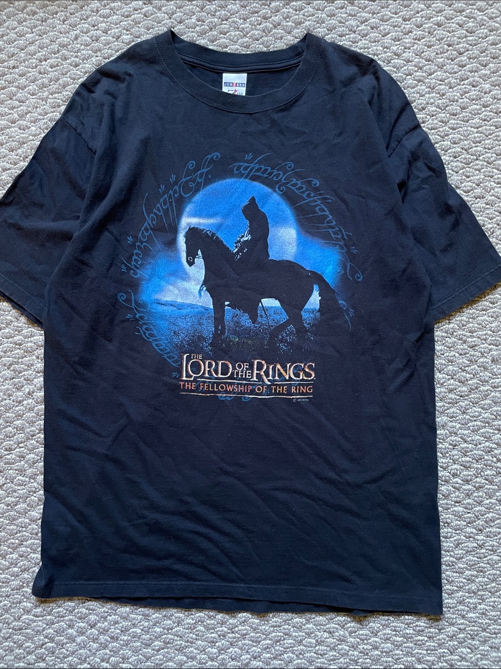 Vintage Lord of the Rings Nazgûl black rider t shirt